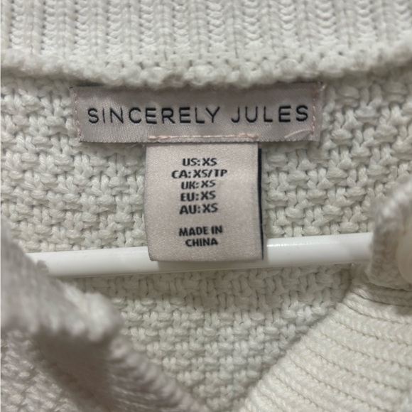Sincerly Jules Women's Cream Sweater - Picture 2 of 5